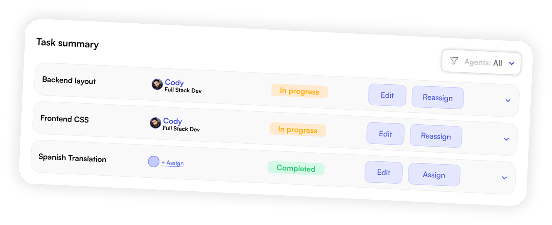 Task Management Interface